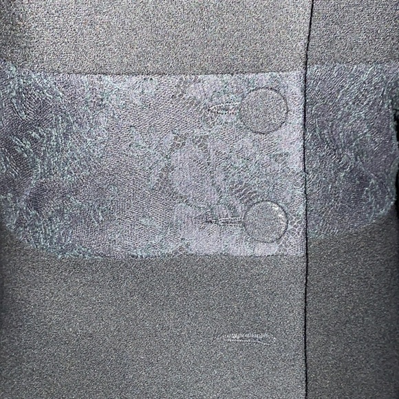 ▪️▪️PAULE VASSEUR BLACK W/LACE-N-VELVET TIES AT WRIST▪️▪️ - Picture 9 of 10